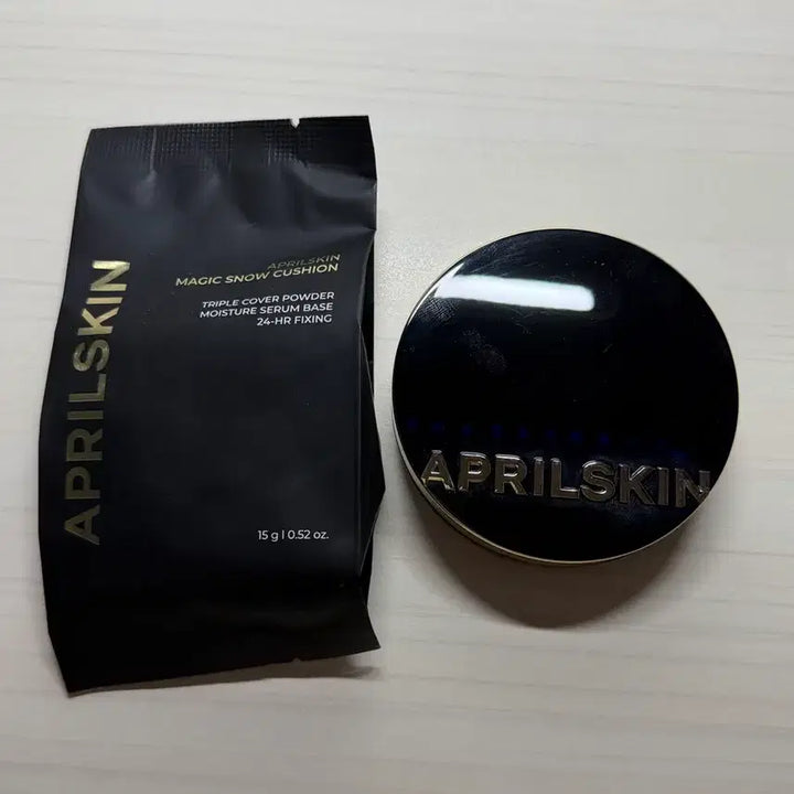 [BUNJANG] Aprilskin Magic Snow Cushion 21 Light Beige / 에이프릴스킨 매직스노우 쿠션 21호 라이트 베이지