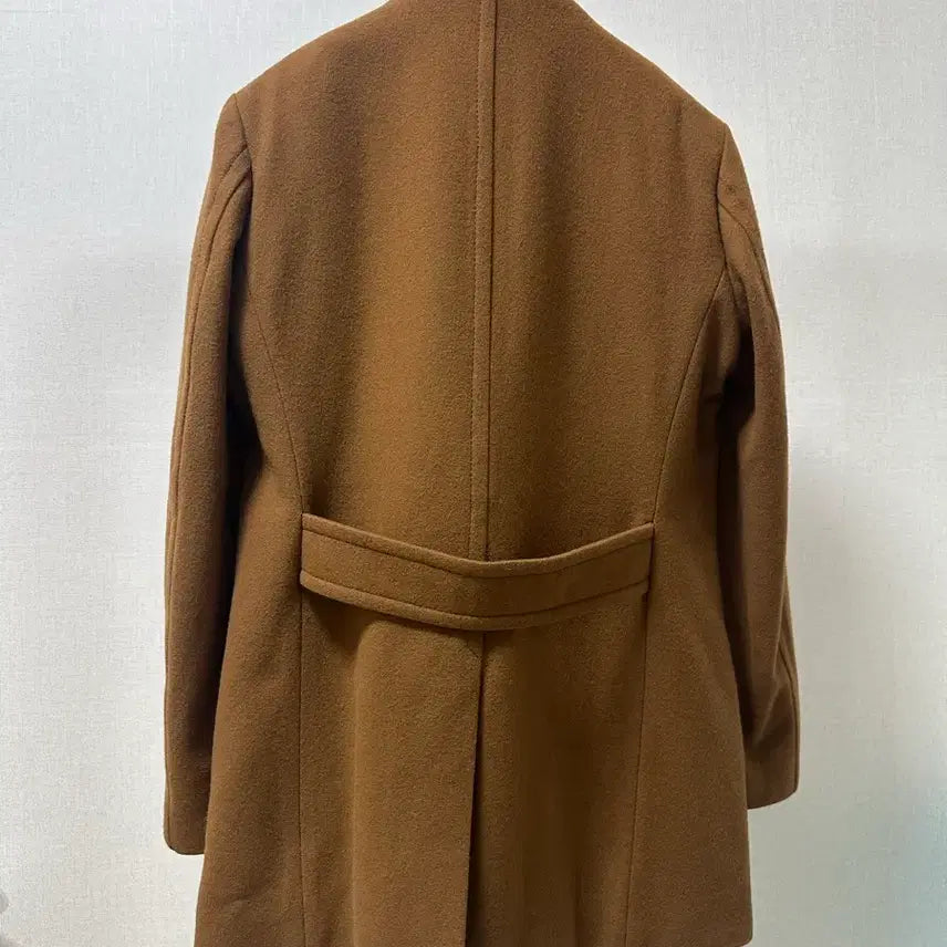 [BUNJANG] BON Men's Camel Double Half Wool Coat / BON 남성 카멜 더블 하프 모 코트