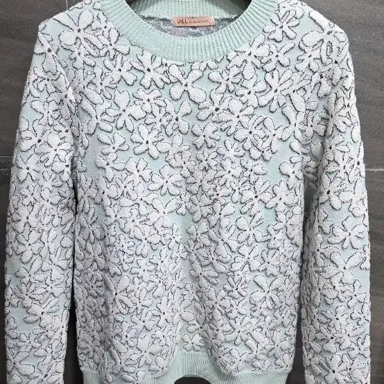 [BUNJANG] Jill by Jill Stuart Flower Knit Top / 질바이질스튜어트,  플라워 니트