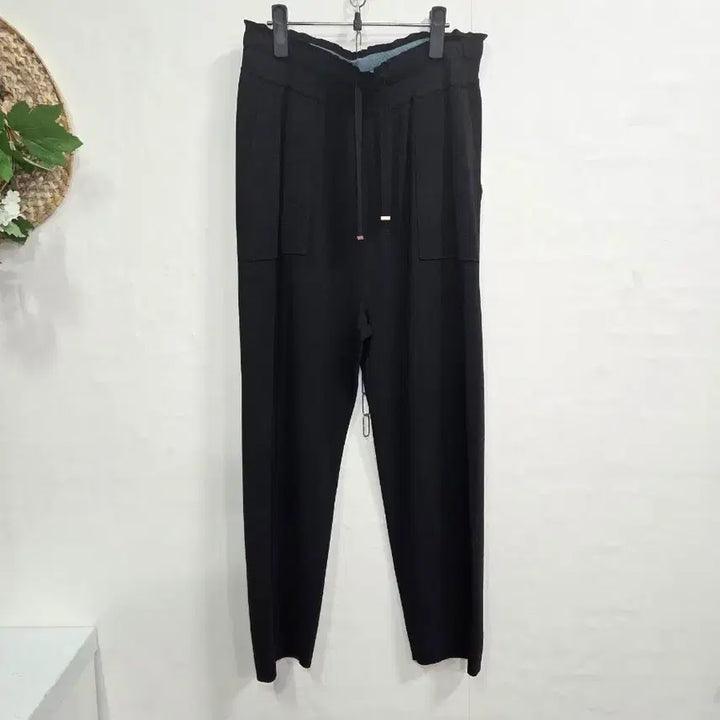 [BUNJANG] SJ WANI Black Banding Knit Slacks 29 / SJ WANI 블랙 밴딩니트 슬랙스 29