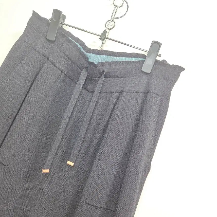 [BUNJANG] SJ WANI Black Banding Knit Slacks 29 / SJ WANI 블랙 밴딩니트 슬랙스 29