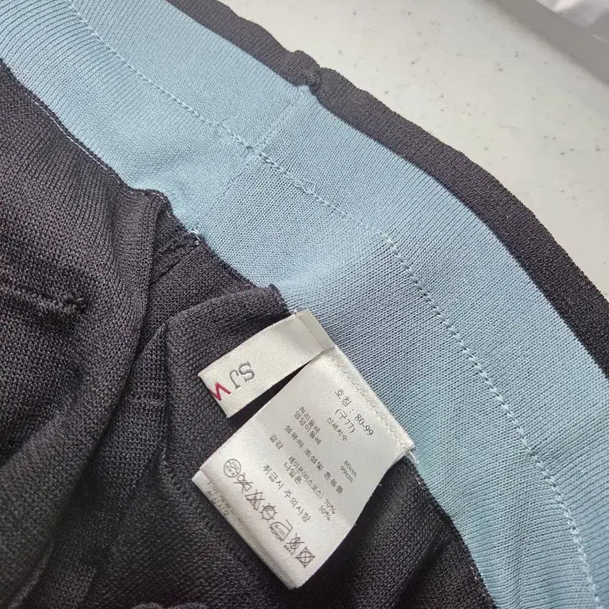 [BUNJANG] SJ WANI Black Banding Knit Slacks 29 / SJ WANI 블랙 밴딩니트 슬랙스 29