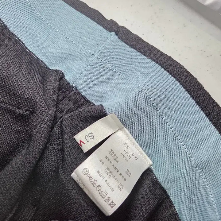 [BUNJANG] SJ WANI Black Banding Knit Slacks 29 / SJ WANI 블랙 밴딩니트 슬랙스 29