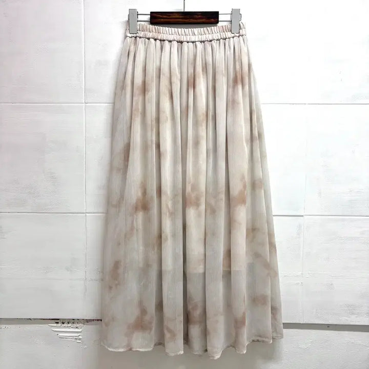 [BUNJANG] Tie-Dye Hippie Grunge Chiffon Long Skirt / 타이다이 히피 그런지 쉬폰 롱 스커트 JPN