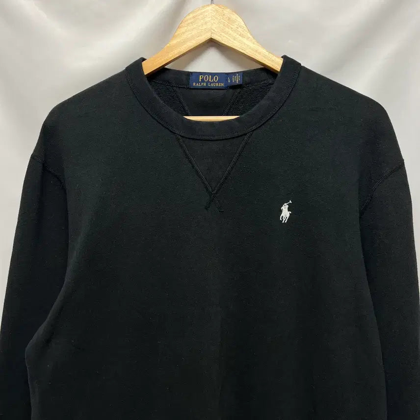 [BUNJANG] Polo Ralph Lauren Black Fleece Sweatshirt / [정품/L] 폴로 랄프로렌 블랙 기모 맨투맨