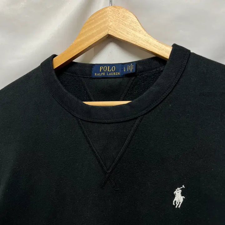 [BUNJANG] Polo Ralph Lauren Black Fleece Sweatshirt / [정품/L] 폴로 랄프로렌 블랙 기모 맨투맨