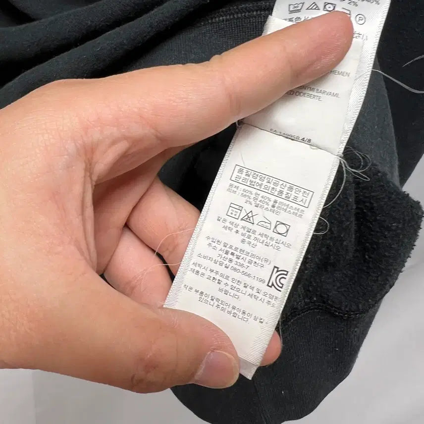 [BUNJANG] Polo Ralph Lauren Black Fleece Sweatshirt / [정품/L] 폴로 랄프로렌 블랙 기모 맨투맨