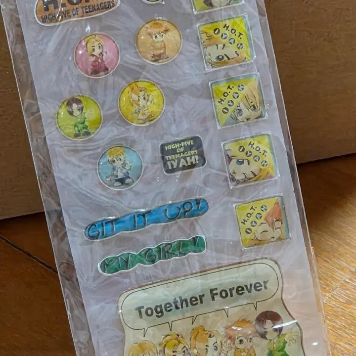 [BUNJANG] H.O.T. Character Sticker / 미개봉 고전스티커 - H.O.T. 캐릭터 스티커