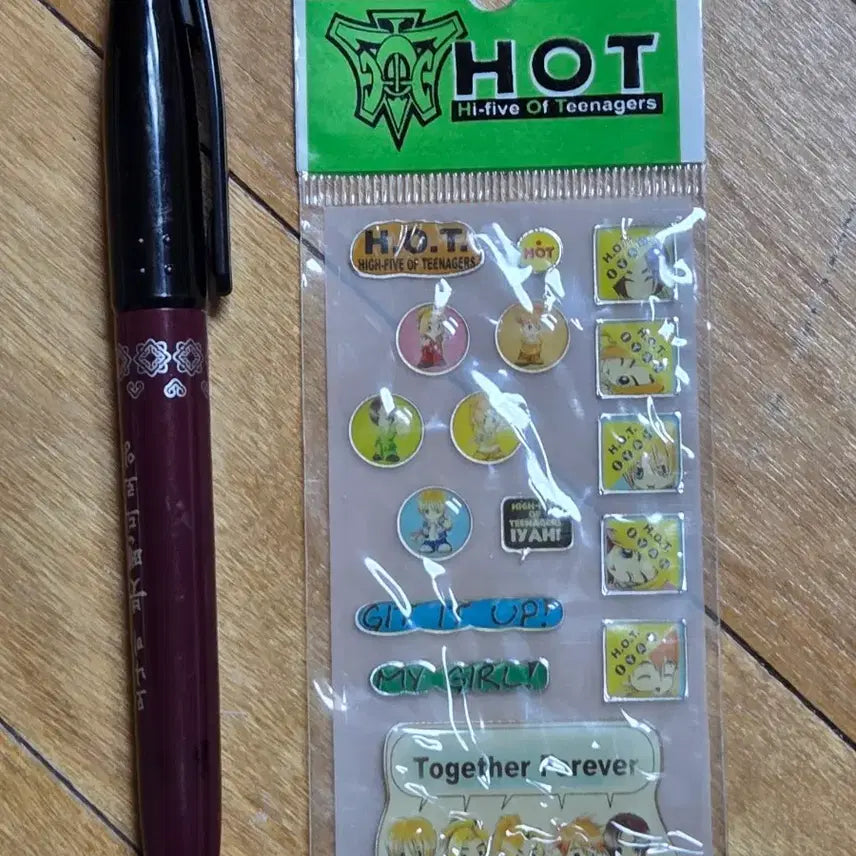 [BUNJANG] H.O.T. Character Sticker / 미개봉 고전스티커 - H.O.T. 캐릭터 스티커