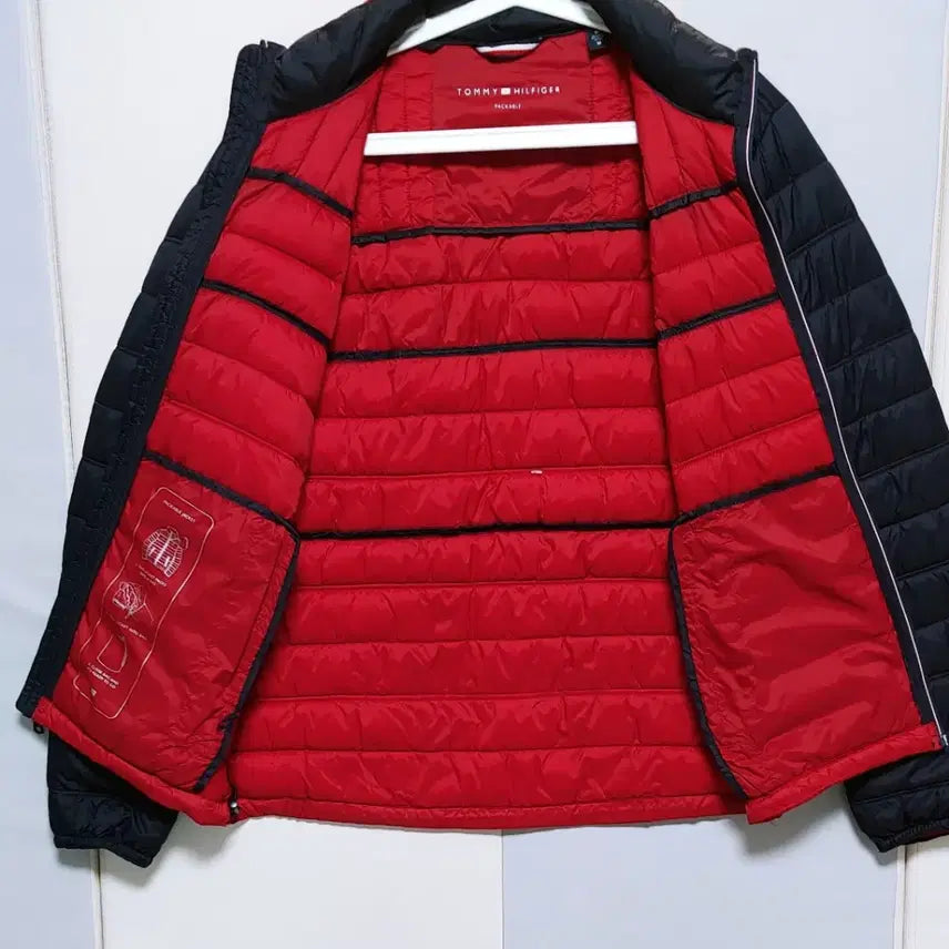 [BUNJANG] Tommy Hilfiger Lightweight Padded Jacket Tricolor / [XL] 타미힐피거 경량 패딩점퍼 트리컬러569