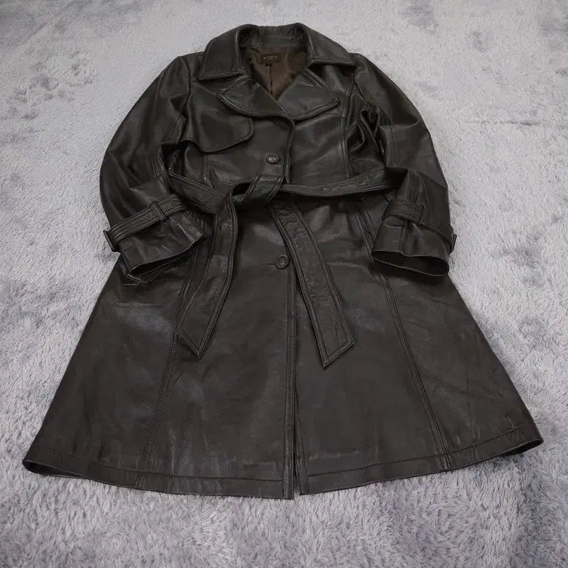 [BUNJANG] Robo Lambskin Trench Jacket (Size 66) / [66] robo 양가죽 자켓 트렌치