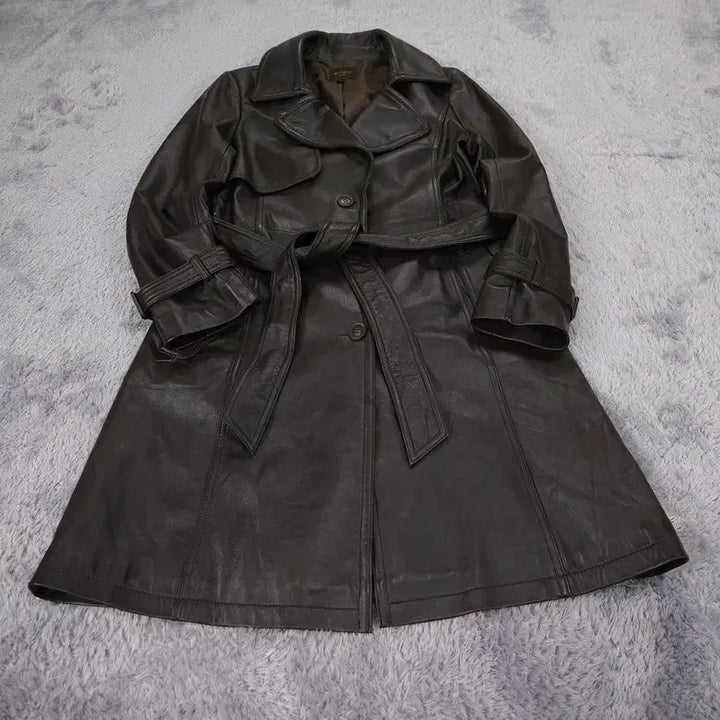 [BUNJANG] Robo Lambskin Trench Jacket (Size 66) / [66] robo 양가죽 자켓 트렌치