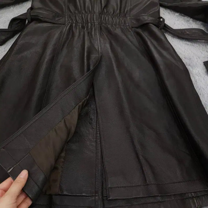 [BUNJANG] Robo Lambskin Trench Jacket (Size 66) / [66] robo 양가죽 자켓 트렌치