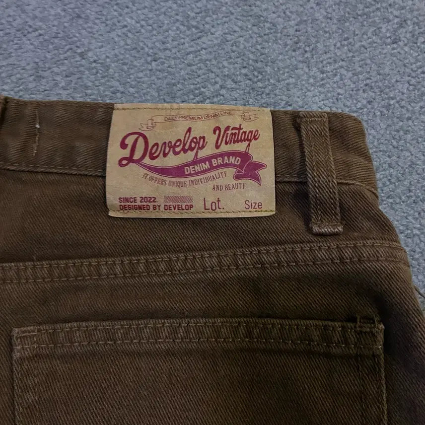 [BUNJANG] Develop Vintage Denim Brown Jeans / Develop Vintage 데님 브라운