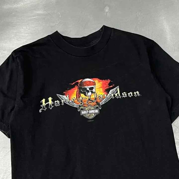 [BUNJANG] Harley-Davidson Printed Short Sleeve T-shirt / USA 할리데이비슨 프린팅 반팔티 y15708