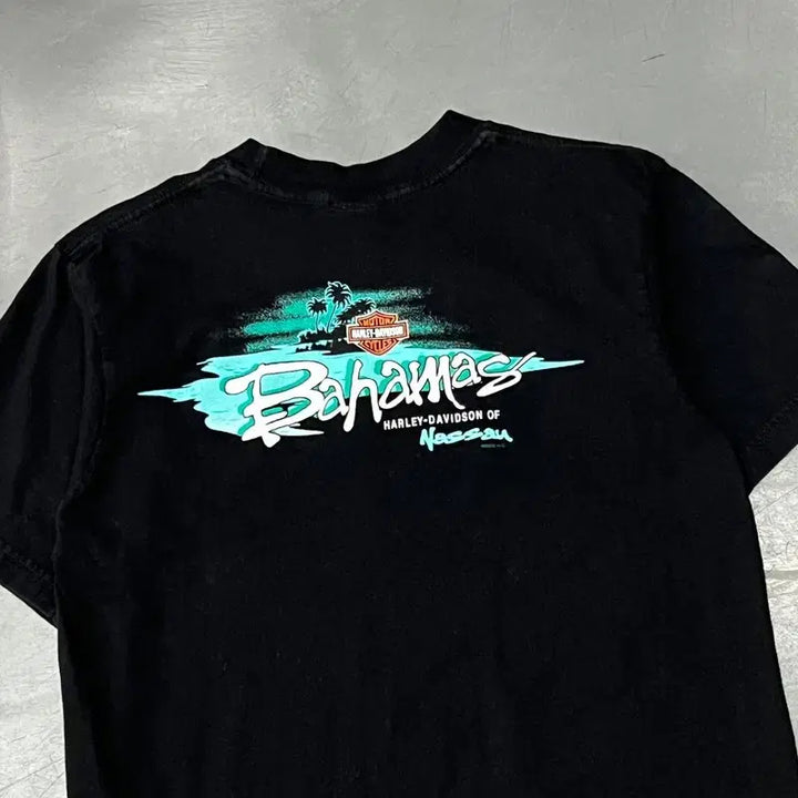 [BUNJANG] Harley-Davidson Printed Short Sleeve T-shirt / USA 할리데이비슨 프린팅 반팔티 y15708