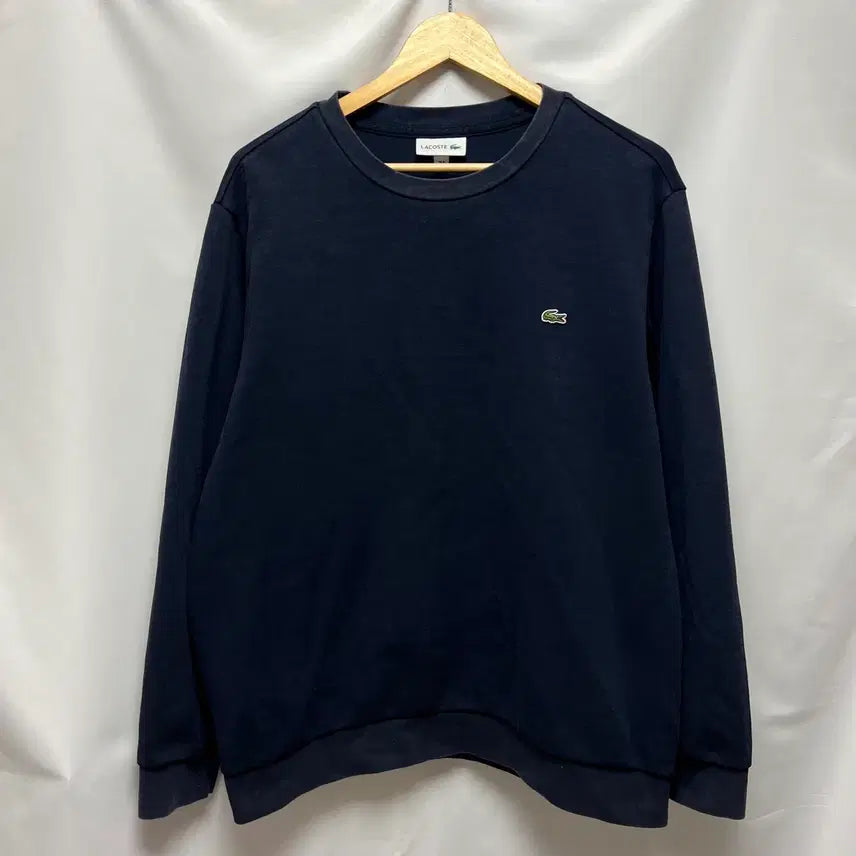 [BUNJANG] Lacoste Navy Men's Sweatshirt / [정품/110] 라코스테 네이비 맨투맨