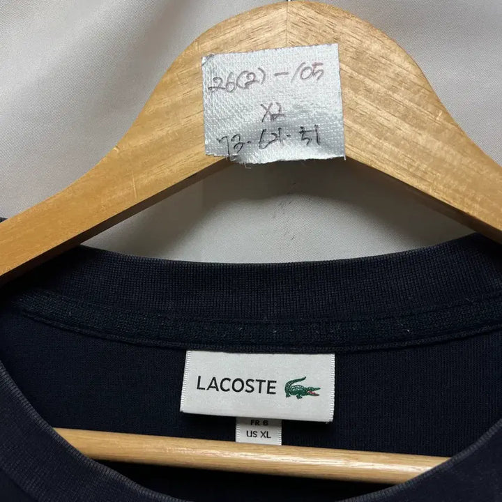 [BUNJANG] Lacoste Navy Men's Sweatshirt / [정품/110] 라코스테 네이비 맨투맨