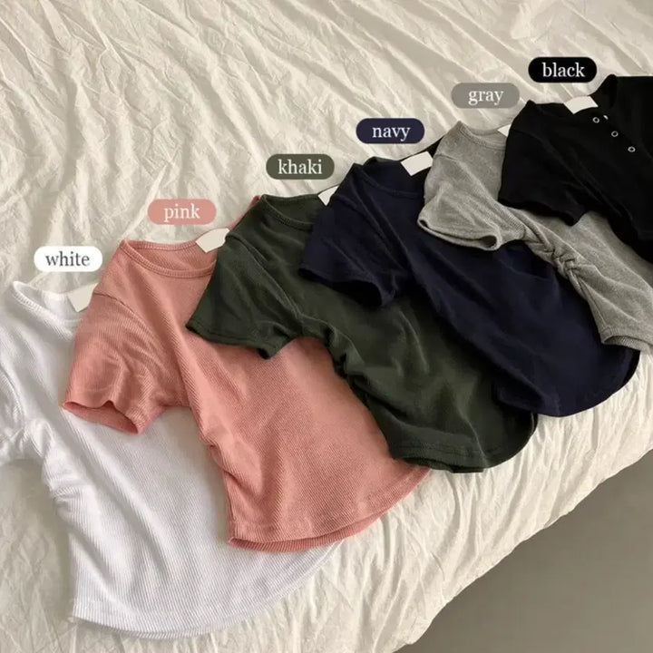 [SOLD OUT] 크롭 반팔 티셔츠