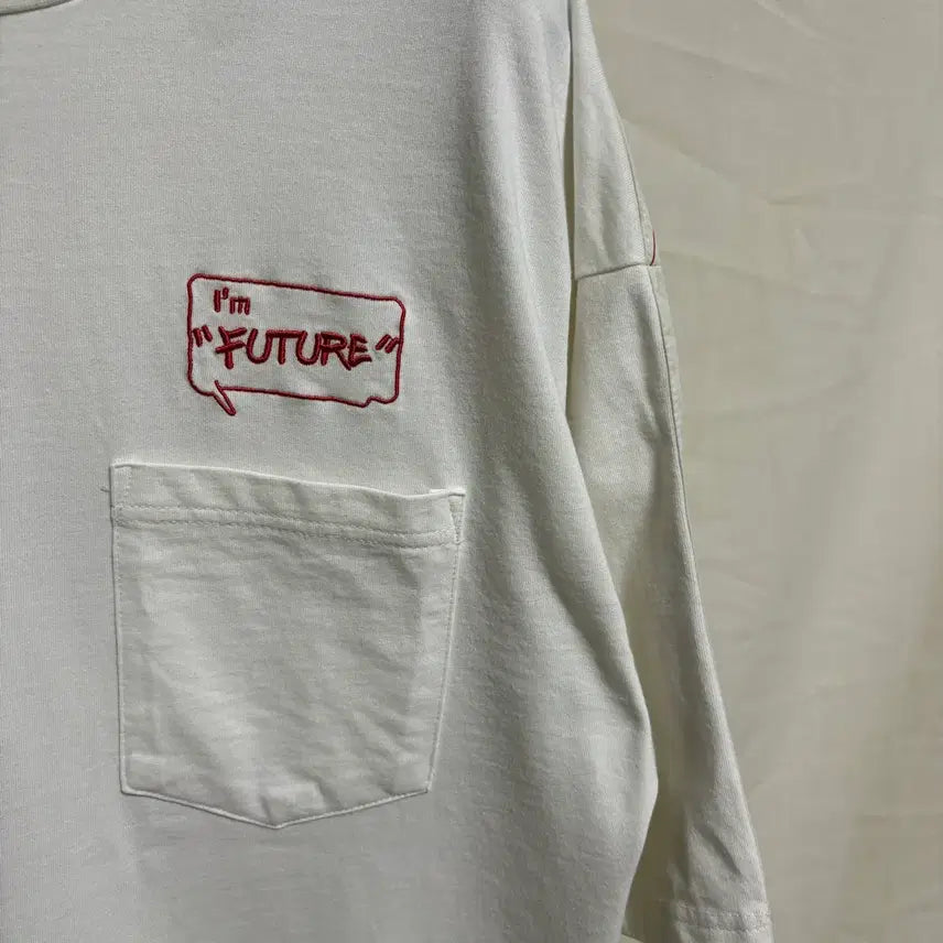 [SOLD OUT] 지유 X 미하라야스히로 레이어드 스트라이프 반팔 티셔츠/화이트, L