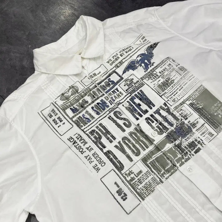 [SOLD OUT] [IM]  DKNY Jeans 그래픽 프린팅 셔츠
