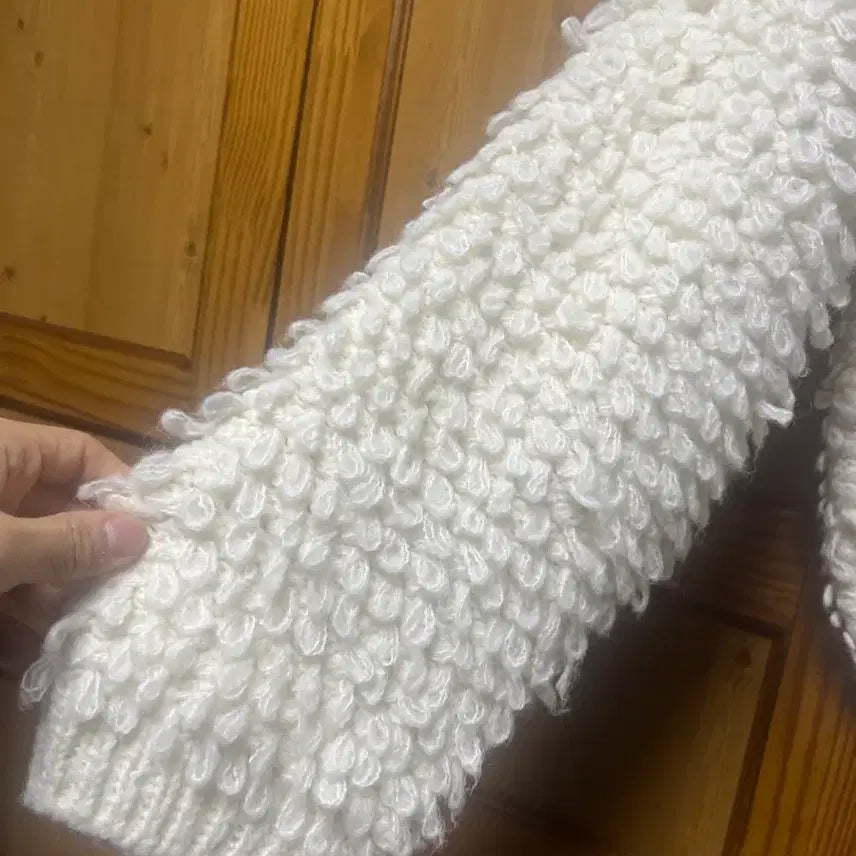 [BUNJANG] Melounge Nordic Knit Boucle Cardigan / (새상품) 멜라운지 부클 노르딕 니트 가디건