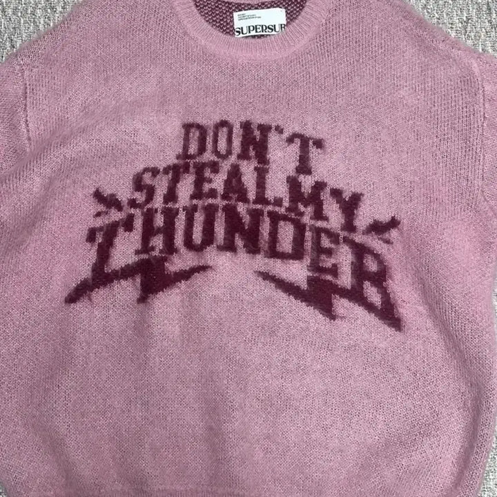 [BUNJANG] SuperSub Pink Knit Sweater / 슈퍼서브 핑크니트 팝니다