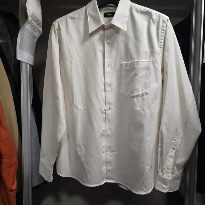 [BUNJANG] Theory Weekend Flannel Shirt Ivory L / 새제품]띠어리 위켄드 플란넬 셔츠 / 아이보리 / L