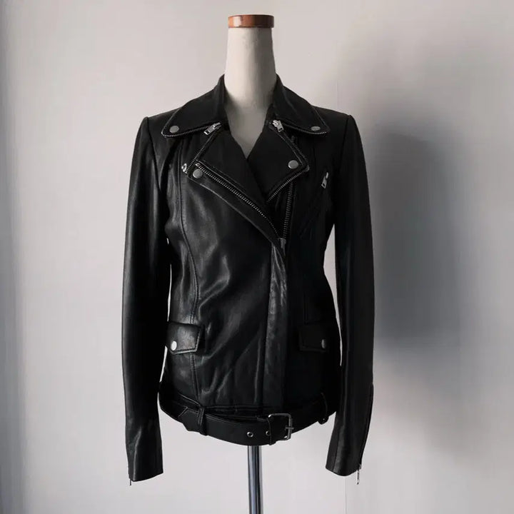 [BUNJANG] Maje Lambskin Leather Jacket / 55 마쥬 양가죽 자켓