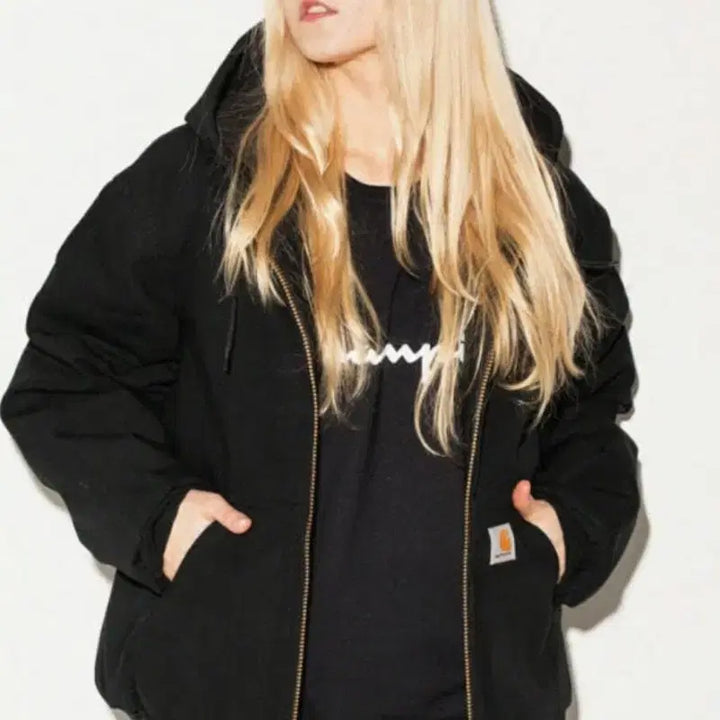 [BUNJANG] Carhartt Active Jacket Black S / 칼하트 엑티브 자켓 블랙 s