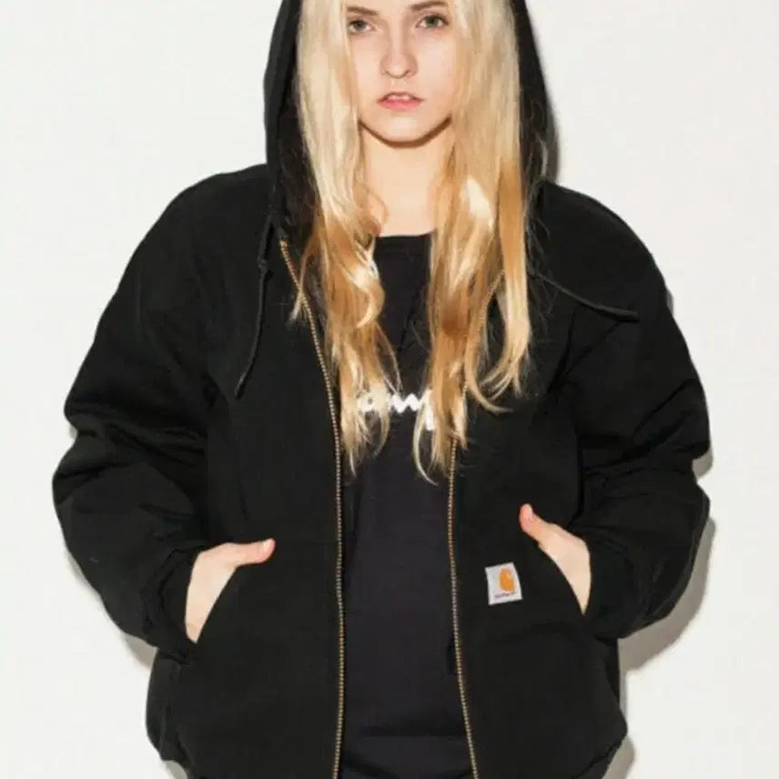 [BUNJANG] Carhartt Active Jacket Black S / 칼하트 엑티브 자켓 블랙 s