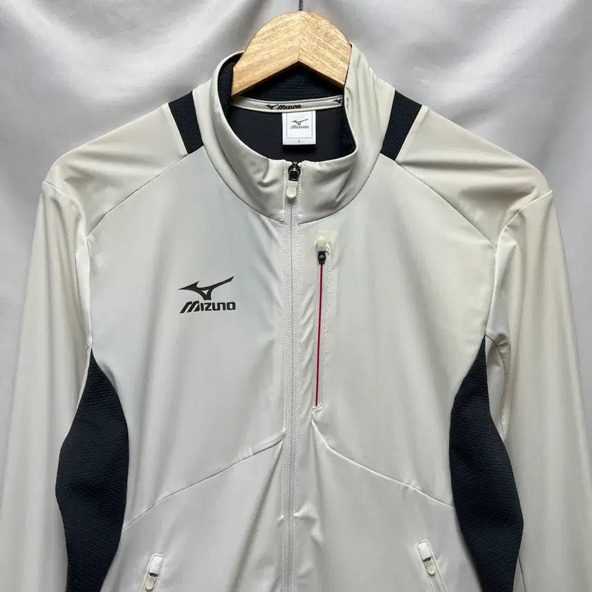 [BUNJANG] Mizuno Functional White Woven Jacket / [정품/L] 미즈노 기능성 화이트 우븐자켓 바람막이