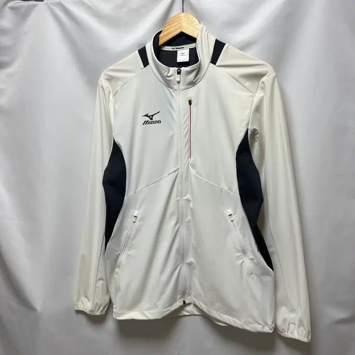 [BUNJANG] Mizuno Functional White Woven Jacket / [정품/L] 미즈노 기능성 화이트 우븐자켓 바람막이