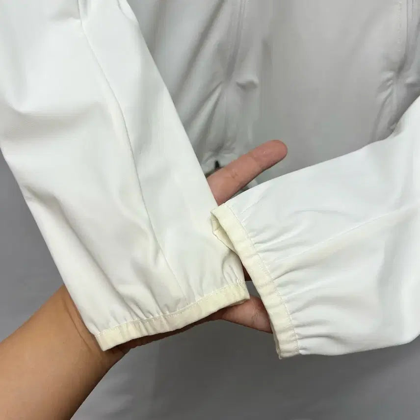 [BUNJANG] Mizuno Functional White Woven Jacket / [정품/L] 미즈노 기능성 화이트 우븐자켓 바람막이