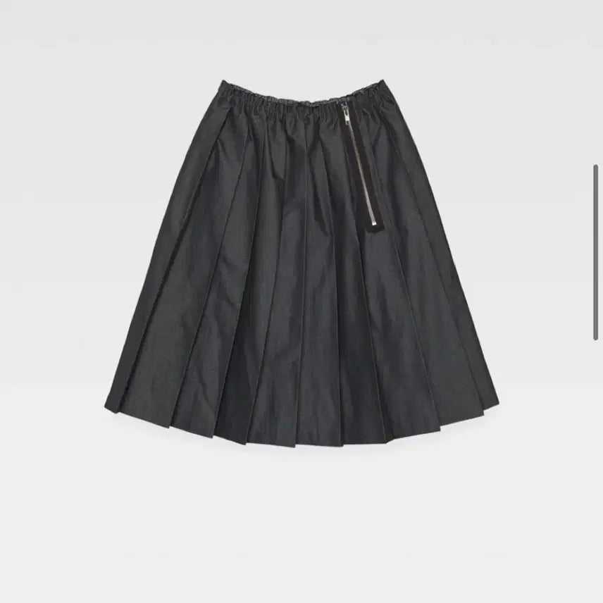 [BUNJANG] AMABE Pleated Denim Skirt - Charcoal / AMABE 아마베 플리츠 데님 스커트 차콜 (새상품)
