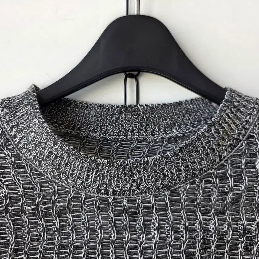 [BUNJANG] Gray Crop Knit Top / 44-66)그레이 크롭니트/새제품
