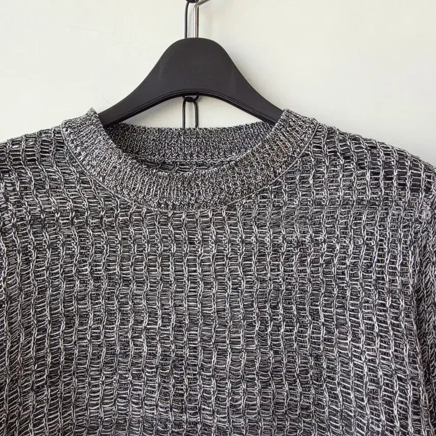 [BUNJANG] Gray Crop Knit Top / 44-66)그레이 크롭니트/새제품