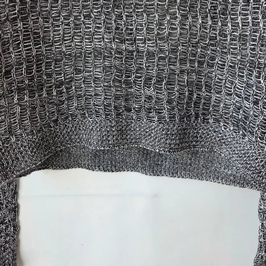 [BUNJANG] Gray Crop Knit Top / 44-66)그레이 크롭니트/새제품