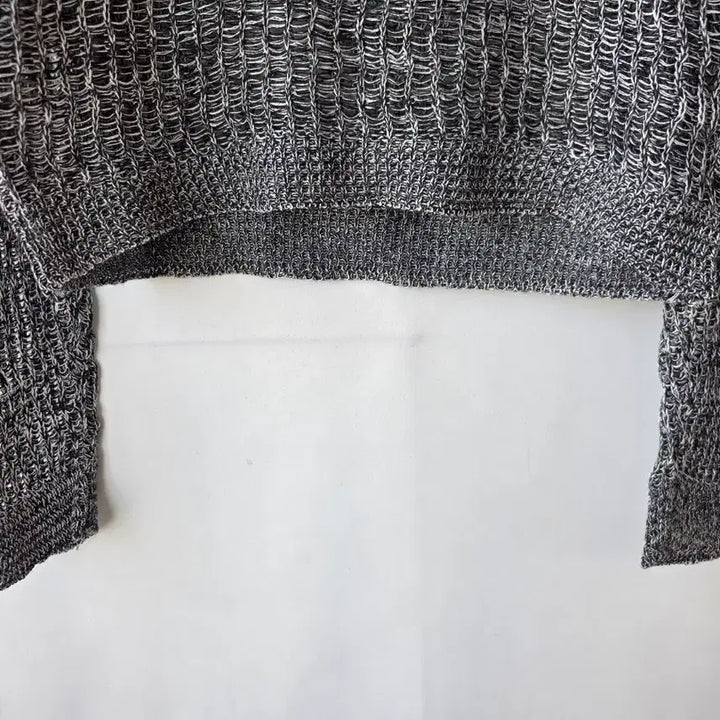 [BUNJANG] Gray Crop Knit Top / 44-66)그레이 크롭니트/새제품