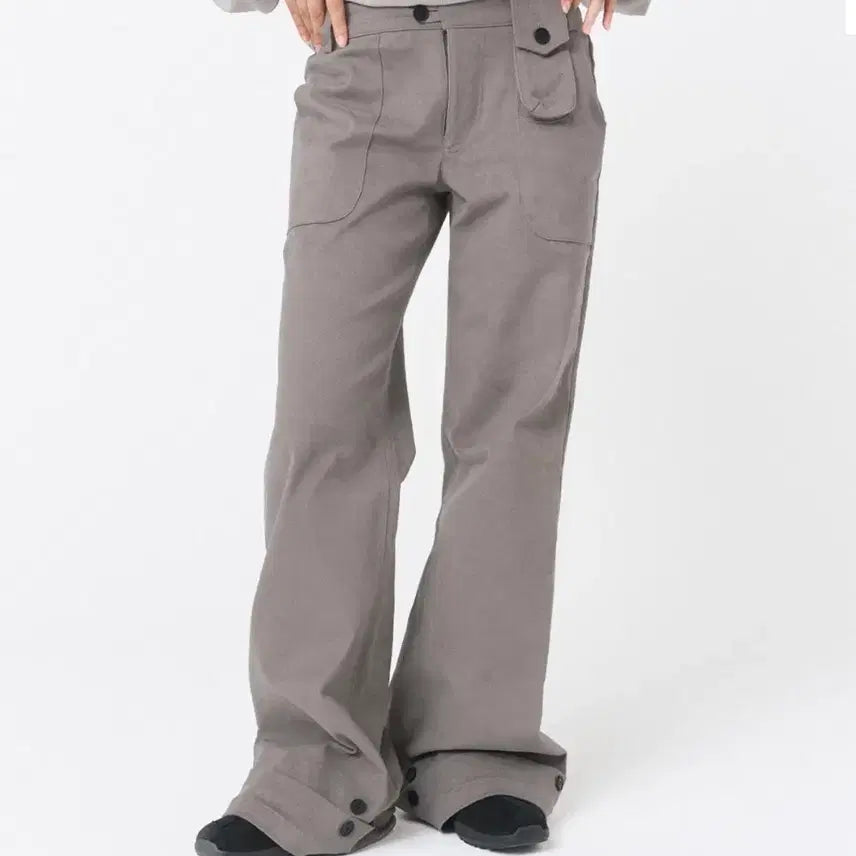[BUNJANG] Miseki Seoul Mini Pocket Button Pants Grey / 미세키서울 Mini pocket button pants GREY