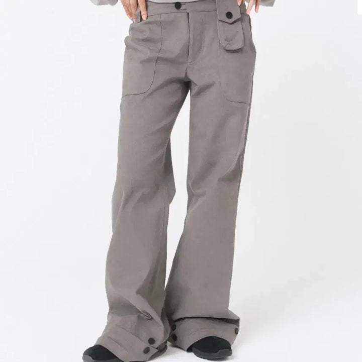 [BUNJANG] Miseki Seoul Mini Pocket Button Pants Grey / 미세키서울 Mini pocket button pants GREY