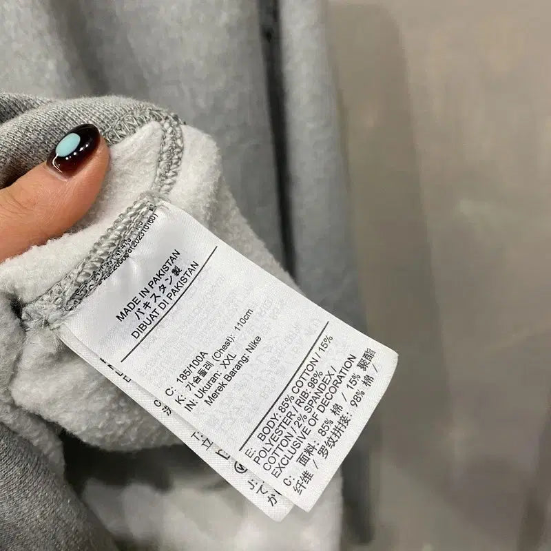 [SOLD OUT] (110) 나이키 캐주얼 자수 기모 맨투맨 긴팔 티
