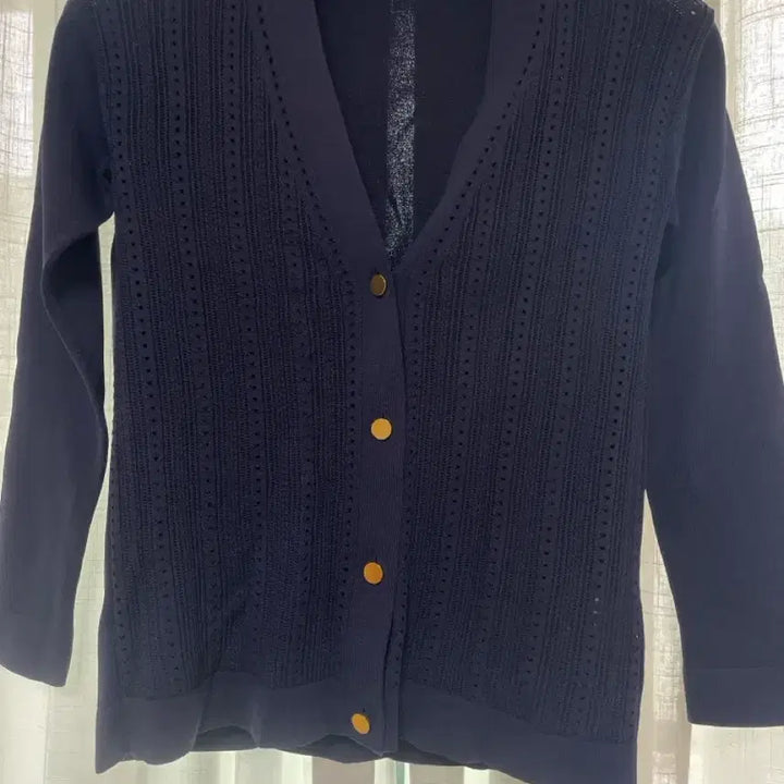 [BUNJANG] ANAYI Navy Punching Cardigan / 옷잘입는 제니도입는 힙한 ANAYI 네이비 펀칭가디건
