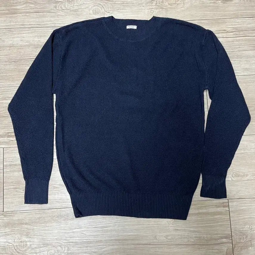 [BUNJANG] Pigbell Navy Knit Top / 피그벨 네이비 색상 니트