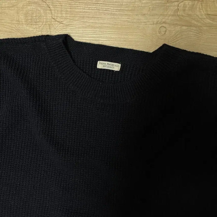 [BUNJANG] Pigbell Navy Knit Top / 피그벨 네이비 색상 니트