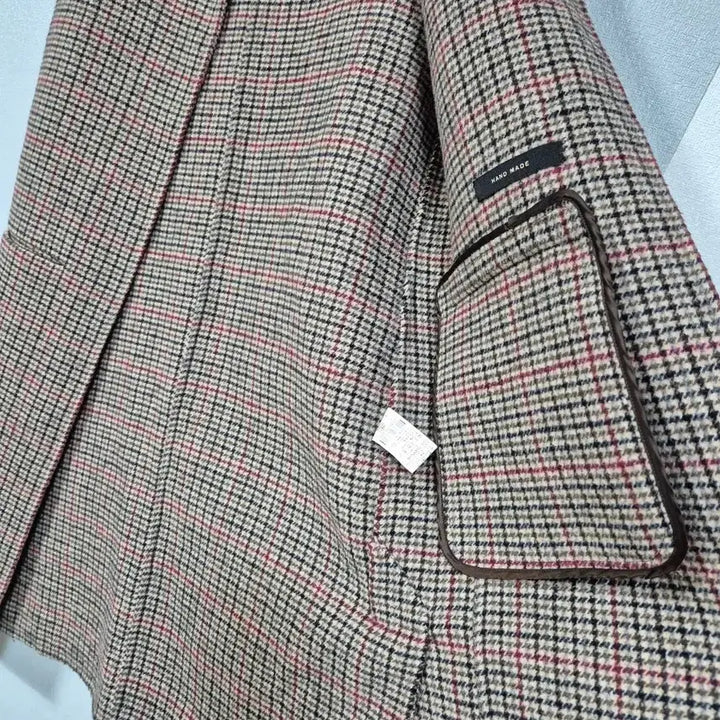 [BUNJANG] OVERTONE Checkered Handmade Long Vest / OVERTONE 잔체크 핸드메이드 롱조끼 66~77