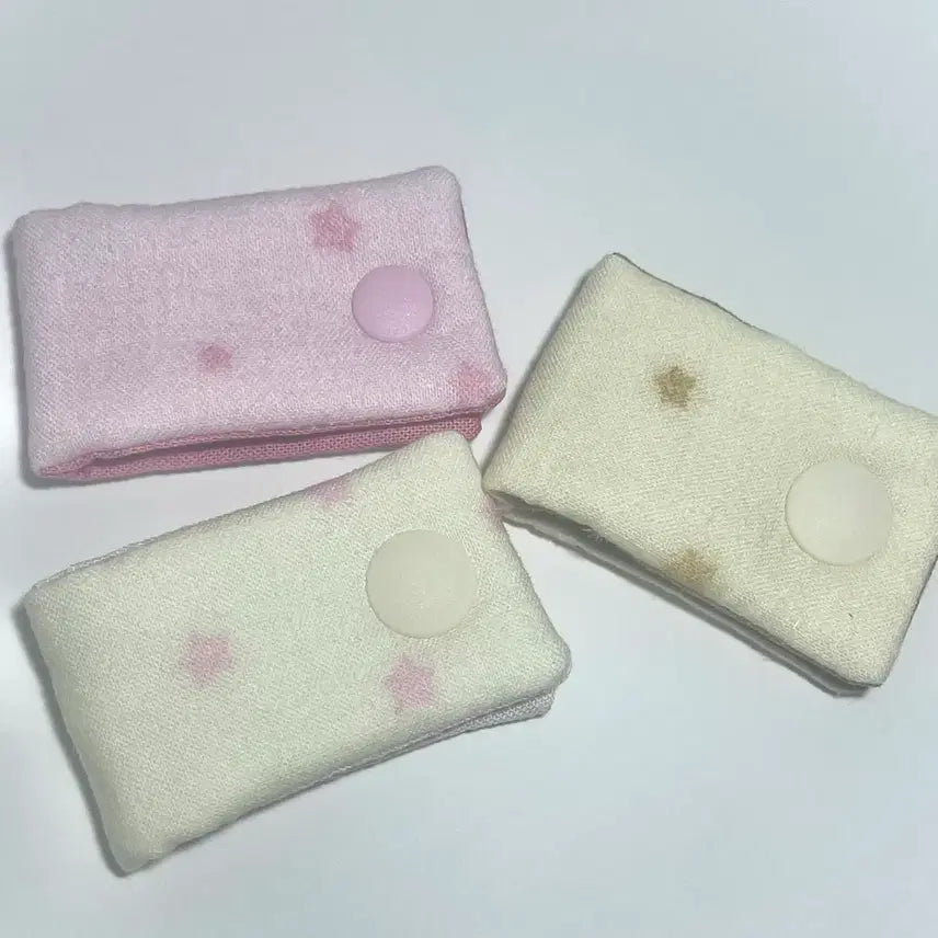 [BUNJANG] Pastel Star Dot Fabric Cable Organizer / 파스텔 별도트 이어폰&케이블 줄감개