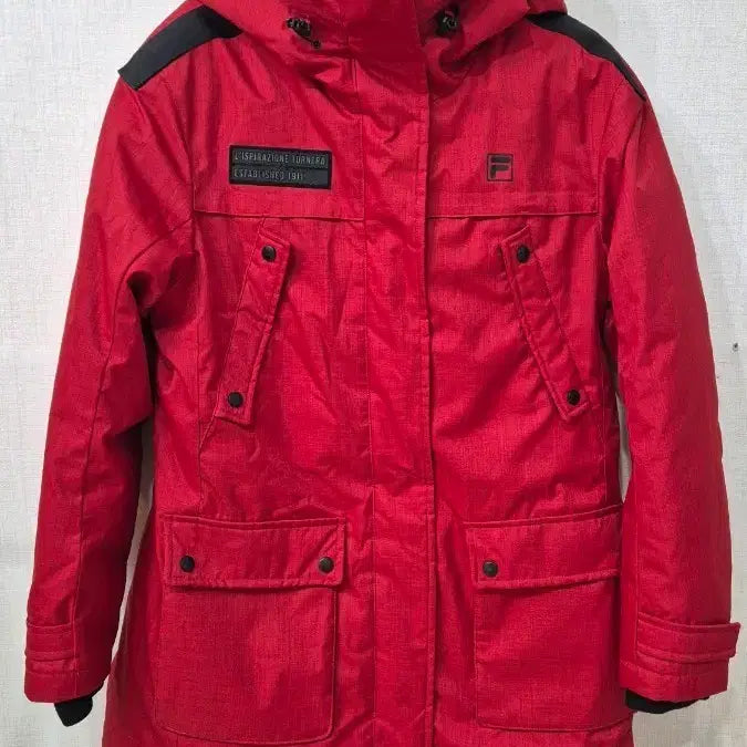 [BUNJANG] Fila Red Padded Jacket / 휠라레드패딩