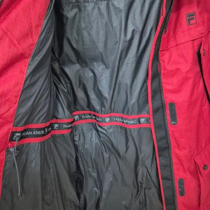 [BUNJANG] Fila Red Padded Jacket / 휠라레드패딩