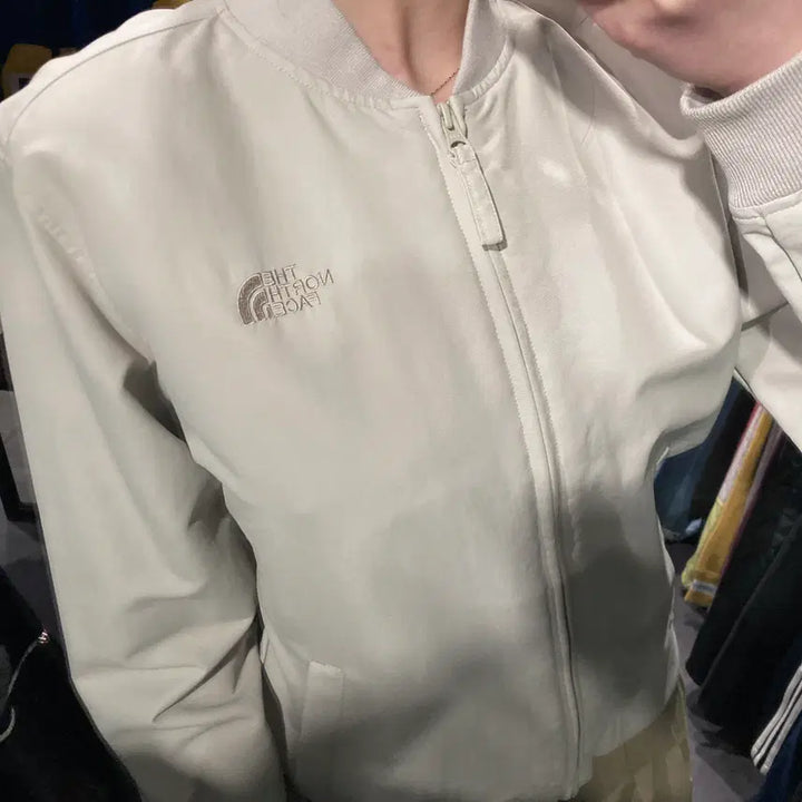 [BUNJANG] North Face Cream Windbreaker Jacket / [IM]  northface 노스페이스 크림 블루종